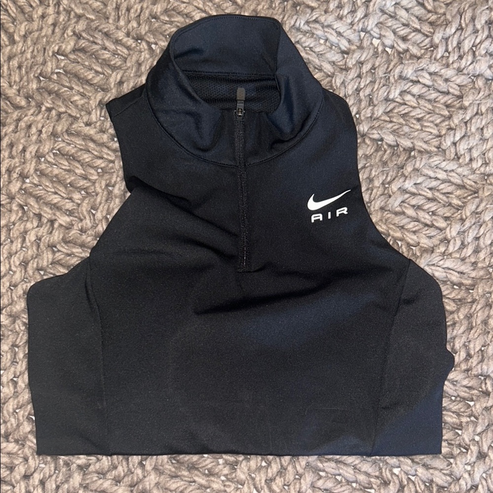 Nike Black High-Collar Sleeveless Top